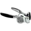 Premium Stainless Chrome Garlic Press Crusher Easy Clean Grip Handle Washer Safe