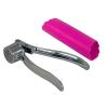 Stainless Steel Garlic Press Mincer &amp; Silicon Garlic Peeler Tube