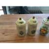 4 Lenox Seasoning Jars Salt/pepper And Garlic/ Onion