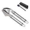 Garlic Press And Ginger Kitchen Tools Crusher Propresser Stainless Steel New