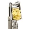 Qlty First Stainless Steel Professional Garlic Press, Crusher Complete Bundle -