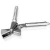 KUKPO Stainless Steel Garlic Press - Mincer - Peeler - Brush - Crusher Set Made