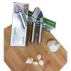 KUKPO Stainless Steel Garlic Press - Mincer - Peeler - Brush - Crusher Set Made