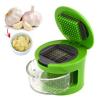 Garlic Press Slicer Crusher Dicer Chopper 2 Cutting Blades Hand Kitchen Tool Kit