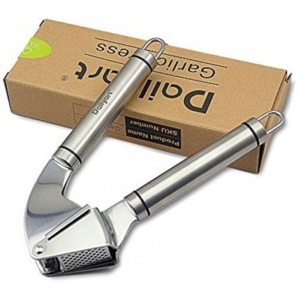 Garlic Presses--Dailyart Stainless Steel Grips Squeezer (Silver) #1 image