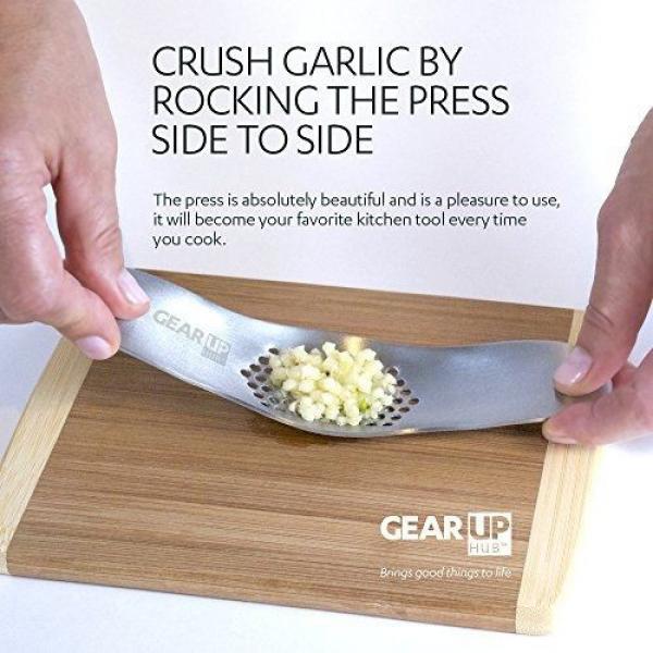 Gear Up Hub Stainless Steel Garlic Press #4 image