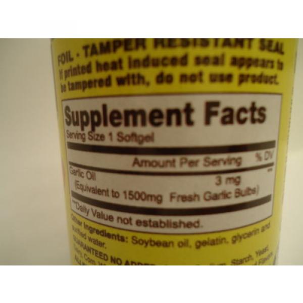 100 SOFTGELS GARLIC OIL 1500 mg SUPER CONCENTRATE HERBAL SUPPLEMENT #2 image