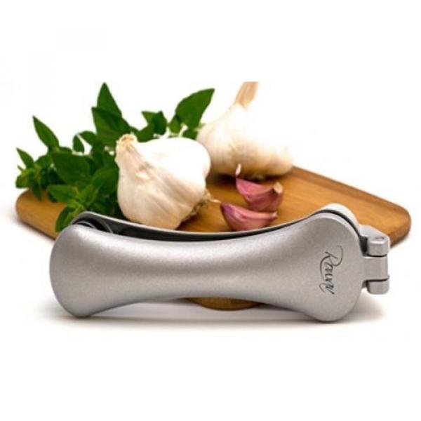 Rowav European Chef Garlic Press/ Crush/ Mince/ Easily Even Unpeeled Clove and #2 image