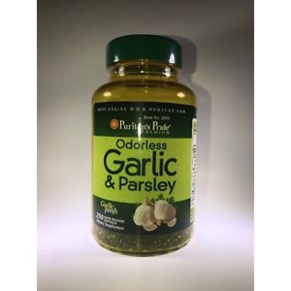 Puritan&#039;s Pride Odorless Garlic &amp; Parsley 500mg/100mg-250 Rapid Release Softgels #1 image