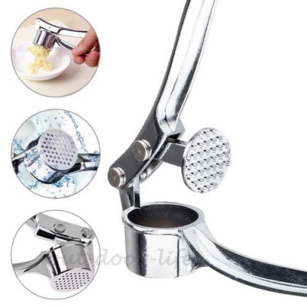 Stainless Steel Garlic Press Crusher Squeezer Masher Home Kitchen Minc #1 image