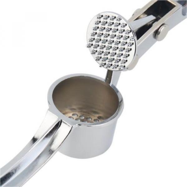 Stainless Steel Garlic Press Crusher Squeezer Masher Home Kitchen Minc #3 image