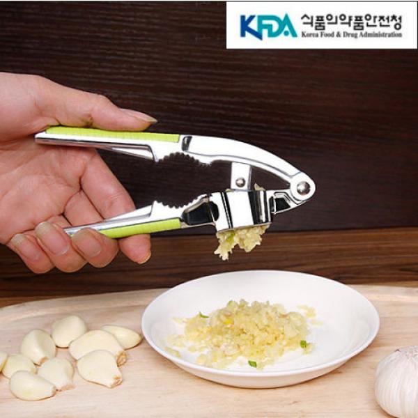 Stainless Garlic Crusher Nut Cracker Grinder Press Grater Ginger Cooking Tool #1 image