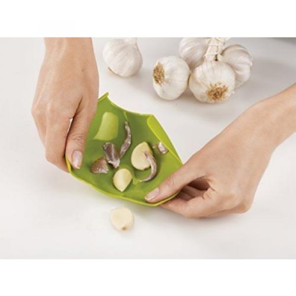 Joseph Joseph Scroll Garlic Peeler, Silicone, Green #4 image