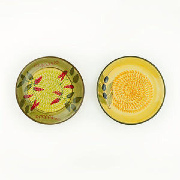 Ceramic Garlic Grater 2 Pack - Green &amp; Yellow Olive #1 image