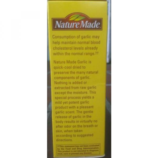 Nature Made Odor Control Garlic 1250mg Equivalent 100 Tablets EXP 02/2017 #2 image