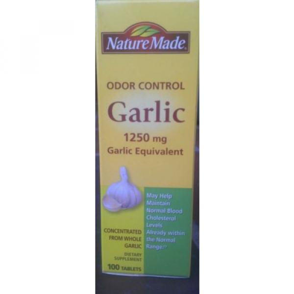 Nature Made Odor Control Garlic 1250mg Equivalent 100 Tablets EXP 02/2017 #4 image