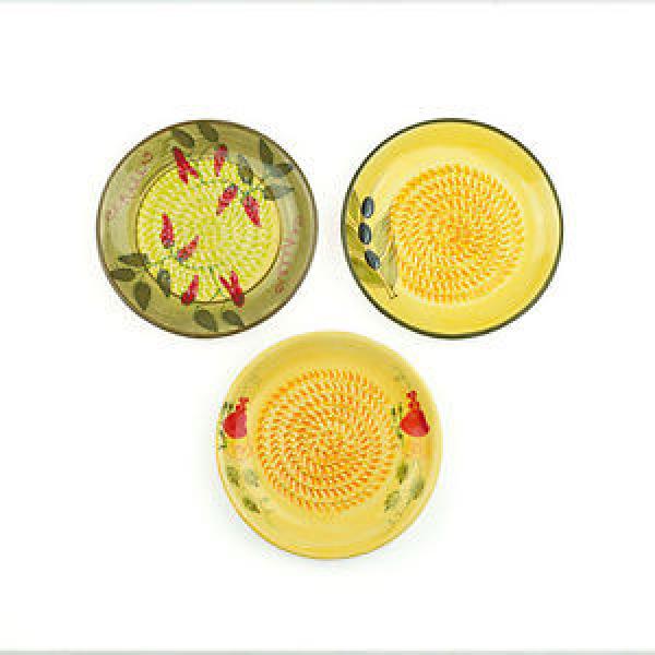 Ceramic Garlic Grater 3 Pack - Green, Yellow Apple &amp; Yellow Olive #1 image