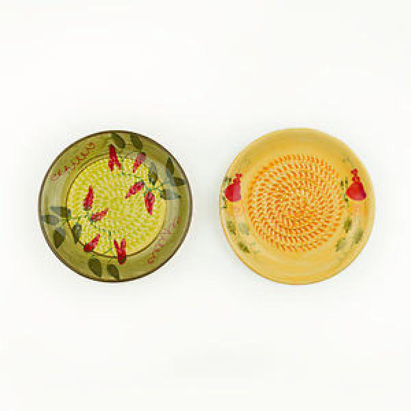 Ceramic Garlic Grater 2 Pack - Green &amp; Yellow Apple #1 image