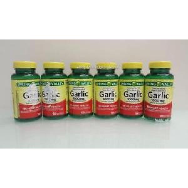 Spring Valley Concentrated Odor-Controlled Garlic 1000mg Heart Health 600 CT 6PK #1 image