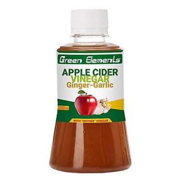 Green Elements -Apple Cider Vinegar &amp; Ginger-Garlic with &#034;Mother&#034; Vinegar,250ml #1 image