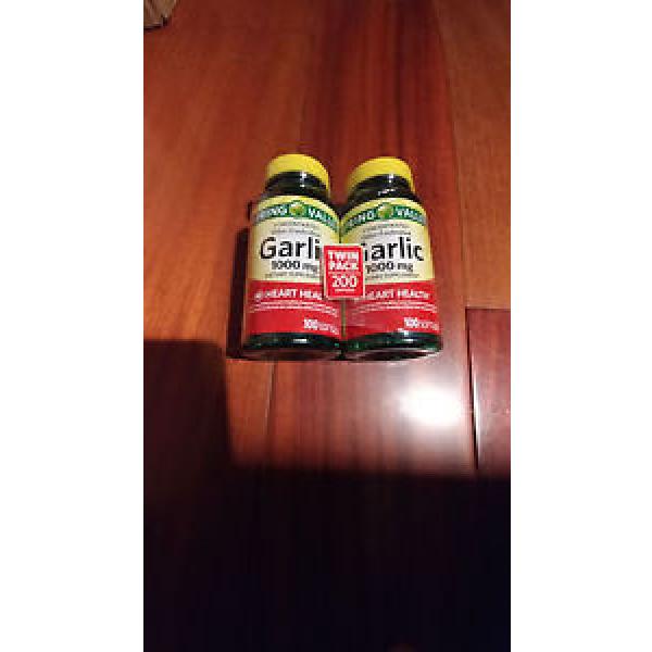 Spring Valley Garlic 1000 Mg Heart Health 200 Softgels twin pack New in Stock #1 image