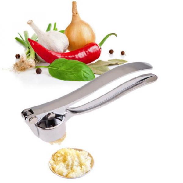 Stainless Steel Kitchen Squeeze Tool Alloy Crusher Garlic Presses Fruit &amp; Vegeta #1 image