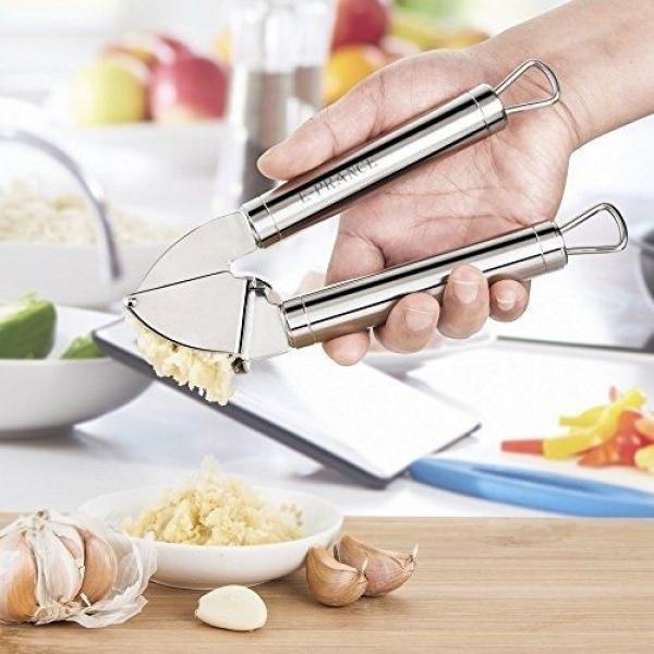 E-PRANCE Garlic Press Garlic Crusher Ginger Mincer Squeezer Chopper Stainless #3 image