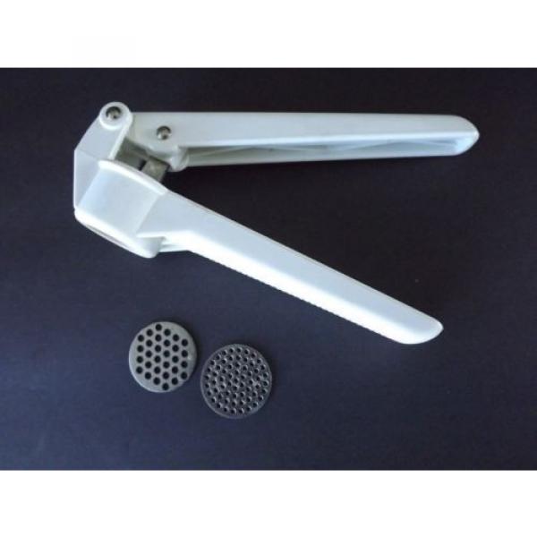 Garlic Press with Course &amp; Fine Screen, Made in England, 6⅛”Long, Free Shipping #1 image