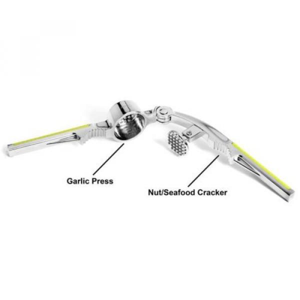 Garlic Press Crusher Mincer Offers Quick Easy to Clean Stainless Steel Gadgets #5 image