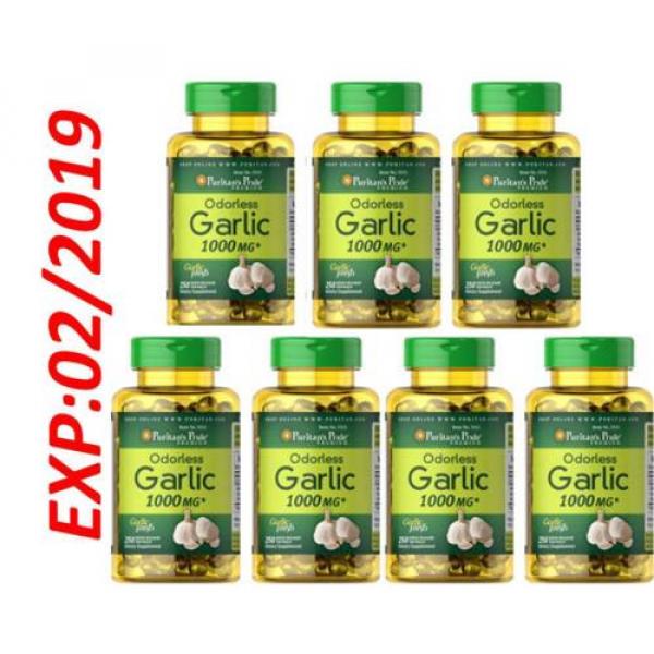 Wholesale Odorless Garlic 1000mg 7X250 gels Cholesterol Health Pills Antioxidant #1 image