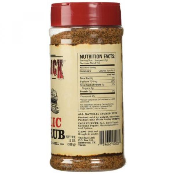 The Salt Lick BBQ Garlic Dry Rub 12 Oz #2 image