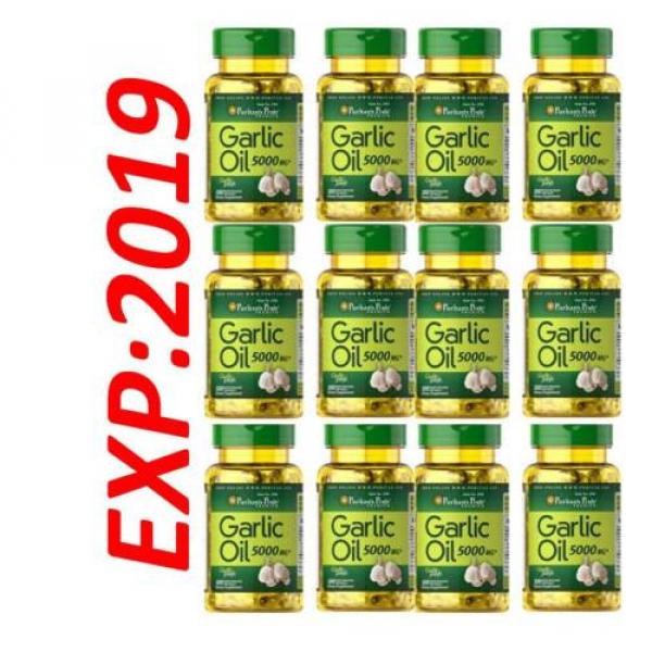 Wholesale Garlic Oil 5000MG 12X100=1200 Caps Cholesterol Health Fresh Pills 2019 #1 image