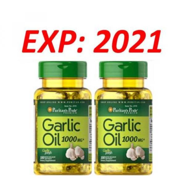 Wholesale Garlic Oil 1000MG 12X100 Caps Cholesterol Health Pills Very Fresh 2021 #2 image