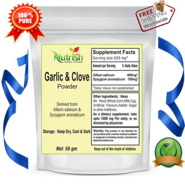 Garlic &amp; Clove Herbal Extract Powder  HCA 25 gm Organic Free Shipping worldwide #1 image