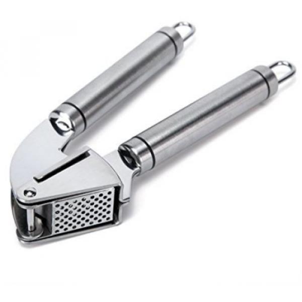 Bonim Grillers Garlic Press And Peeler Set. Stainless Steel Mincer And Silicone #3 image