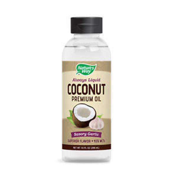 Coconut Oil Savory Garlic 10 fl oz by Nature&#039;s Way #1 image