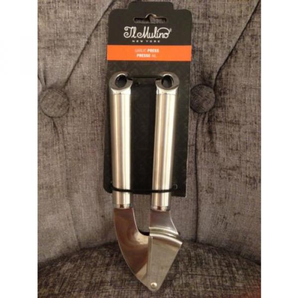 NEW IL MULINO QUALITY STAINLESS STEEL GARLIC PRESS HEAVY DUTY/STYLISH DESIGN NIP #1 image