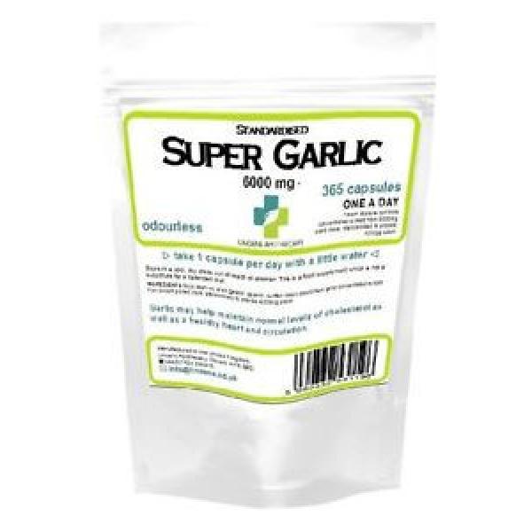 Garlic 6000mg Odourless /365 Capsules &#034;Super Garlic&#034; #1 image