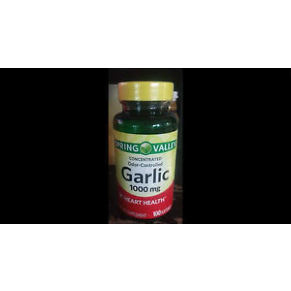 Spring Valley Odorless Garlic 2 Pack 1000mg 100 Softgels Each Free Shipping #1 image