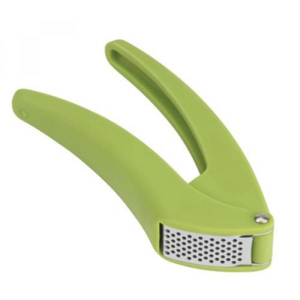 Kuhn Rikon Easy-Clean Garlic Press, 7 Inch,Green/Red #2 image