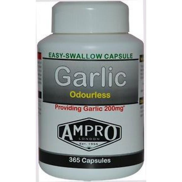 Ampro Garlic Odourless Providing Garlic 200mg x 365 Capsules - One A Day #1 image