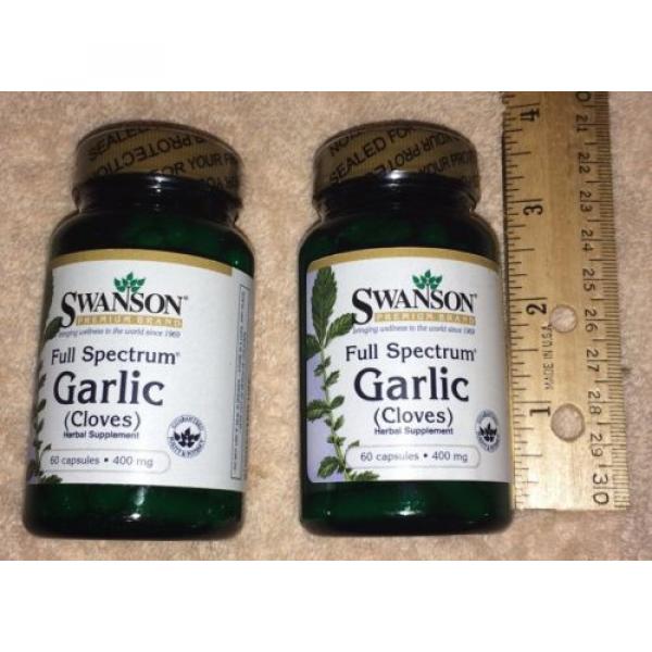 (2) Garlic (cloves), from Swanson &gt;&gt;&gt; 120 capsules, 400 mg each #1 image