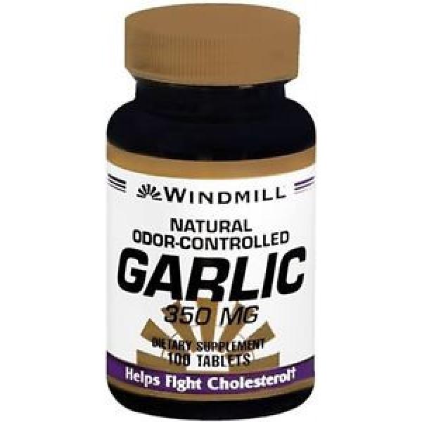 Windmill Garlic 350 mg Tablets Natural Odor-Controlled 100 Tablets (Pack of 7) #1 image