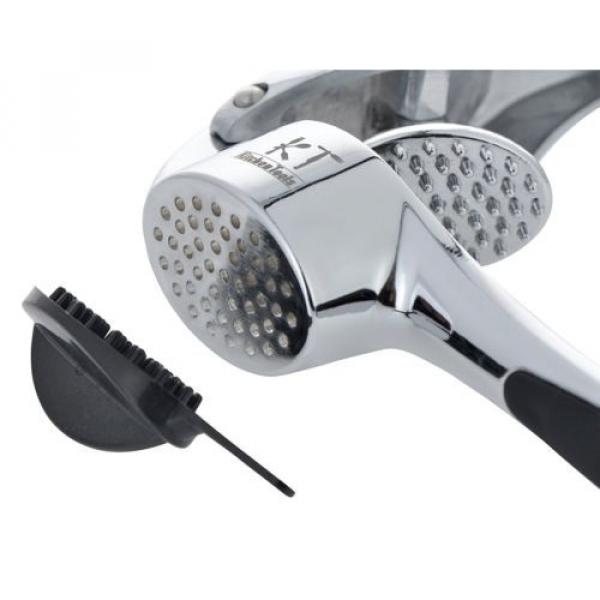 Professional Garlic Press Best Mincer Chopper Heavy Duty Presser Cleaning Brush #4 image