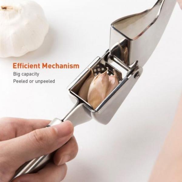 Aboden Garlic Press, Large Capacity, 18/10 Stainless Steel #3 image