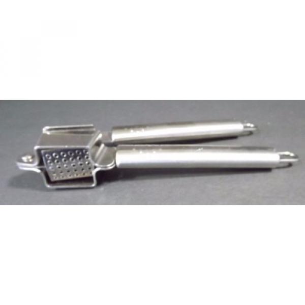 Garlic Press, Chrome Metal with Easy Grip Handles,   Free ShiPPing #1 image