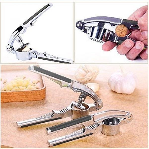 YoHom Garlic Press And Nut Cracker, Dishwasher Safe With Good Grips Handle For #2 image