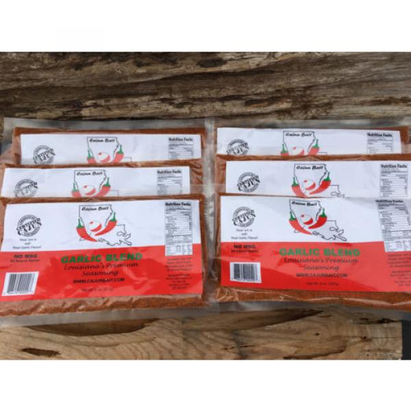 Cajun Bait Seasoning &#034;Garlic Blend&#034; 6 pack refill bags #1 image