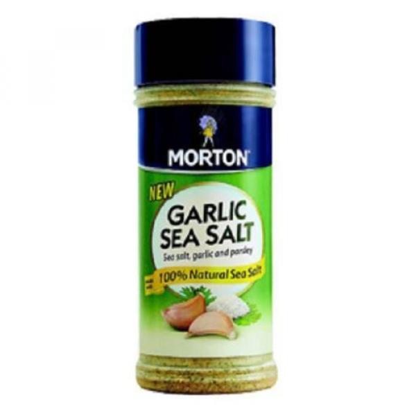 Morton Garlic Sea Salt 8.5 oz Bottle #1 image