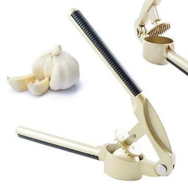 GARLIC CRUSHER PRESS PRESSER CRUSHER WITH NUT CRACKER KITCHEN GARLIC CRUSHER GLD #1 image